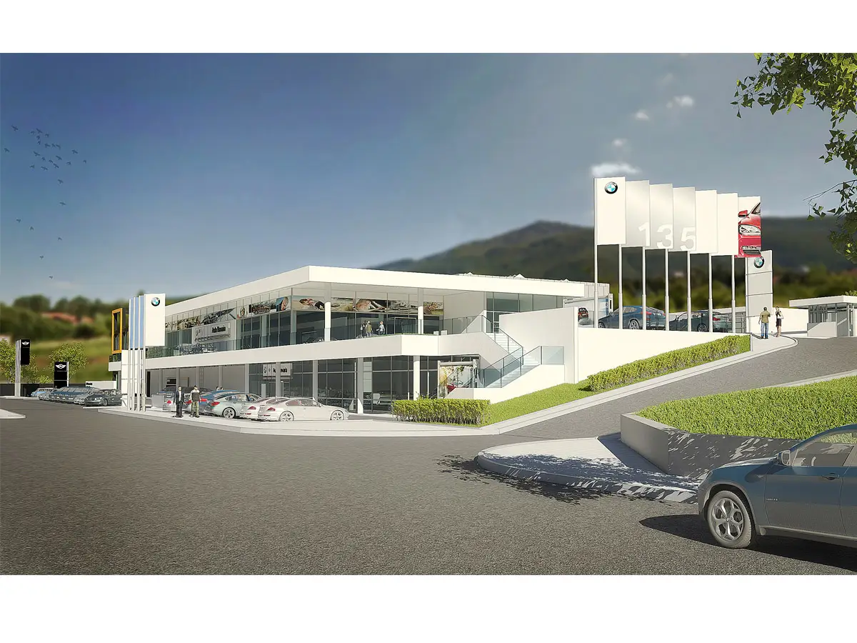 Architectural project of a Service and showroom for "BMW"; Sofia - 2