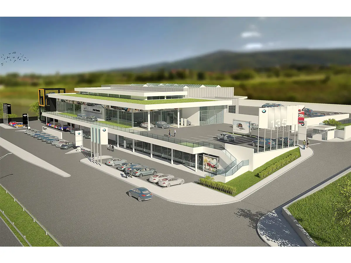 Architectural project of a Service and showroom for "BMW"; Sofia - 1