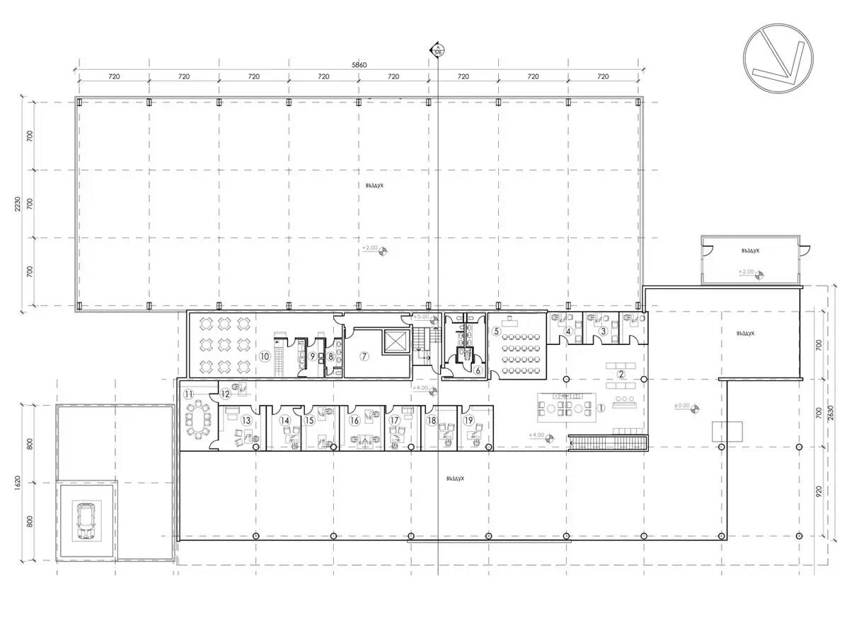Architectural project of a Service and showroom for "BMW"; Sofia - 7