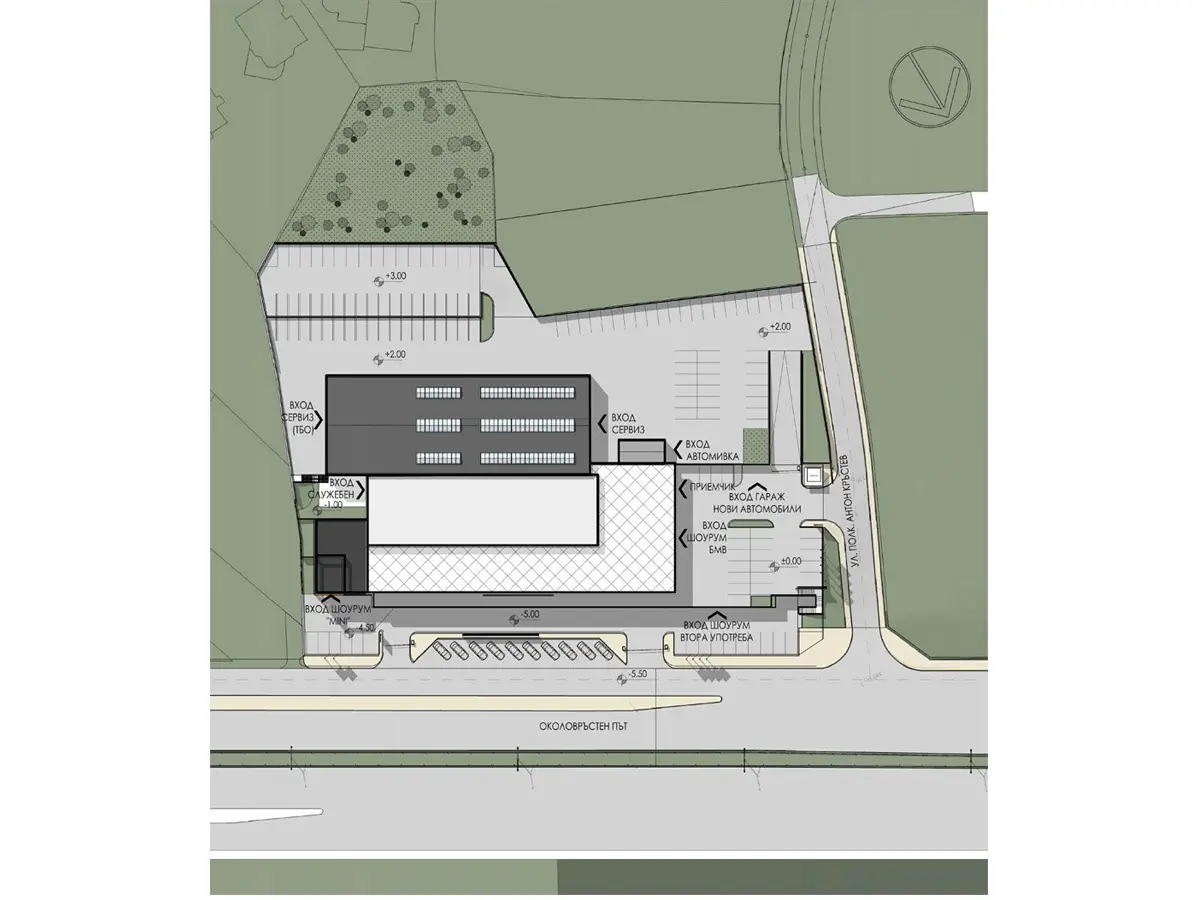 Architectural project of a Service and showroom for "BMW"; Sofia - 5