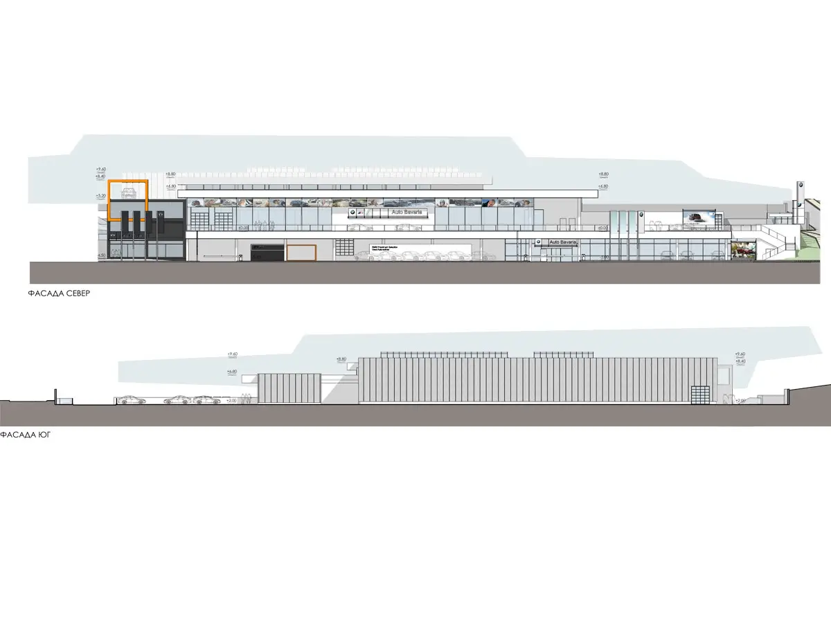 Architectural project of a Service and showroom for "BMW"; Sofia - 9