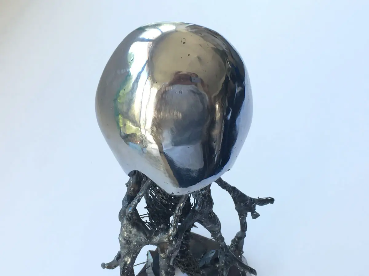 Sculpture of black metal elements "Seabed 2" - 6