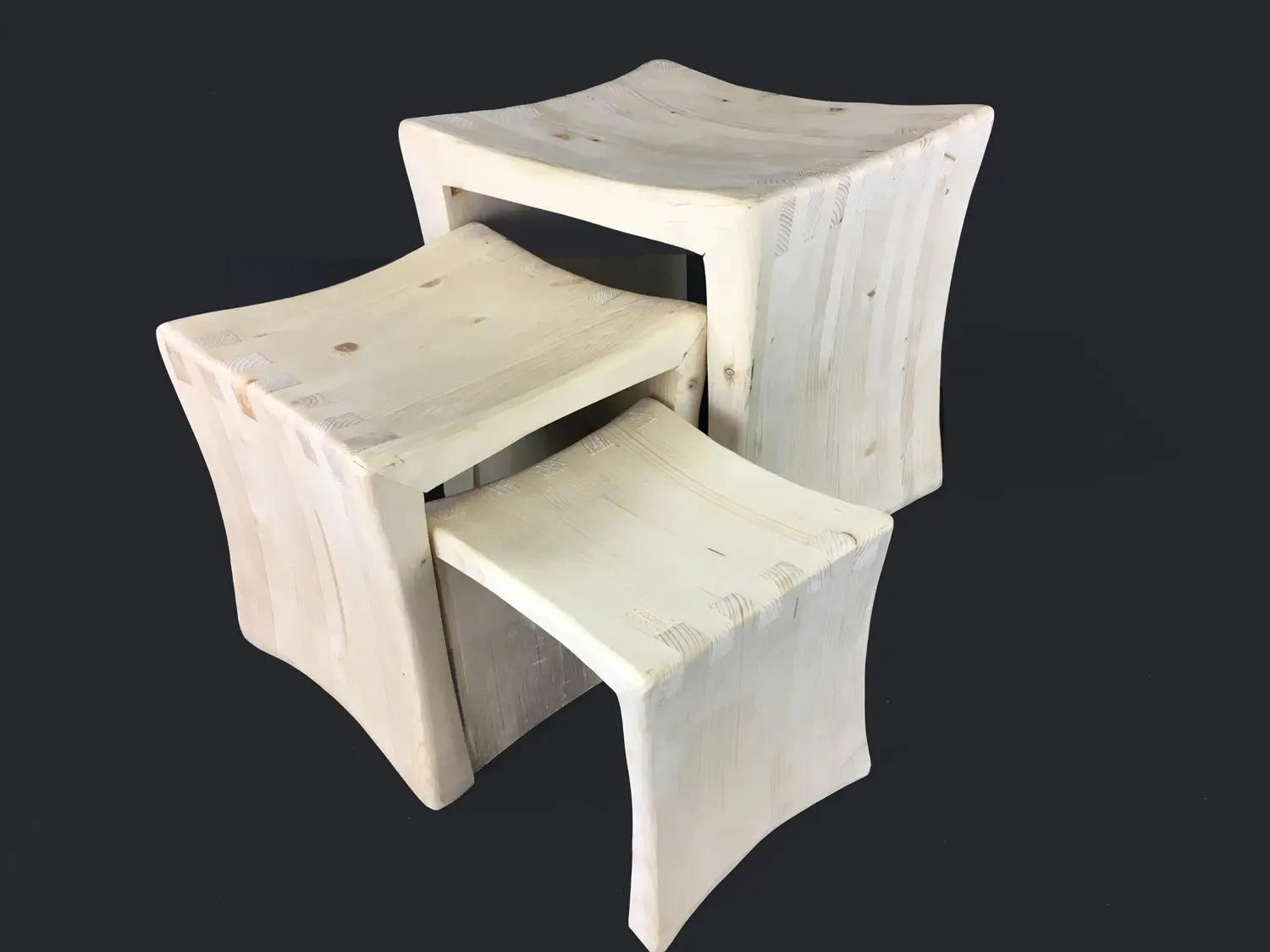 Три табуретки - масив Mood Wood Design - 7