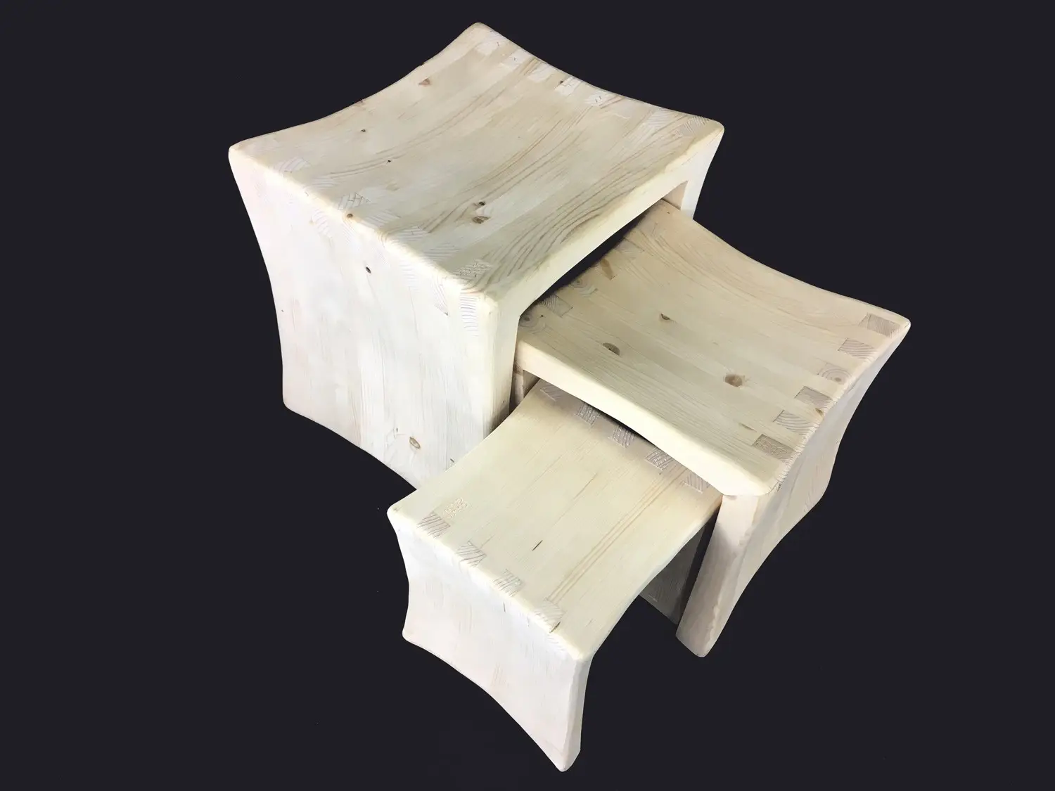 Три табуретки - масив Mood Wood Design - 5