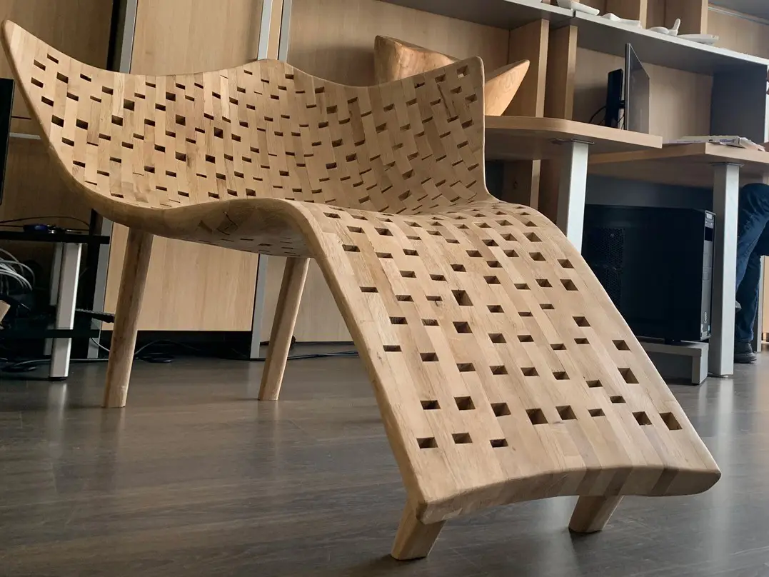 лежанка авторски проект на архитект Цветан Симеонов от поредицата MOOD WOOD design - 7