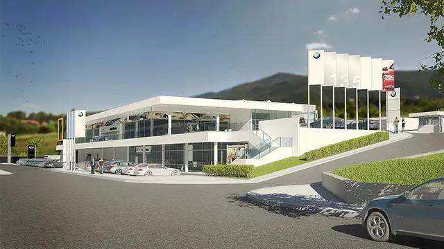 Architectural project of a Service and showroom for "BMW"; Sofia (2)