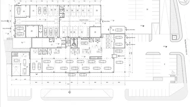 Architectural project of a Service and showroom for "BMW"; Sofia (6)