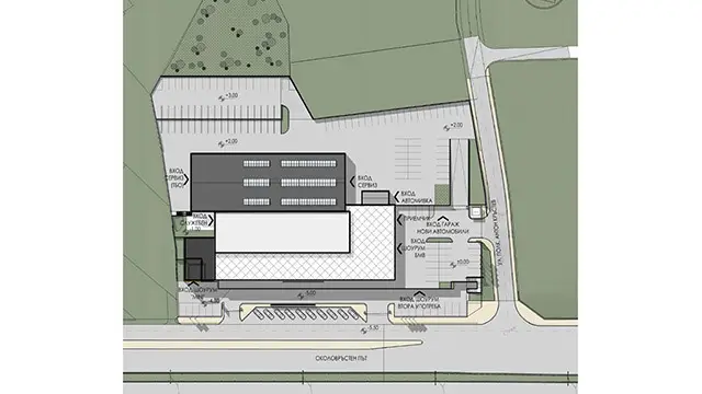 Architectural project of a Service and showroom for "BMW"; Sofia (5)