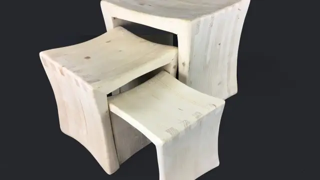 Три табуретки - масив Mood Wood Design (7)
