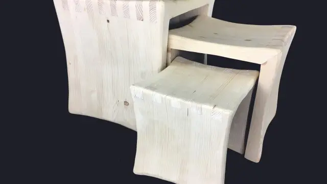 Три табуретки - масив Mood Wood Design (6)