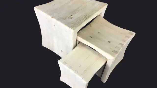 Три табуретки - масив Mood Wood Design (5)